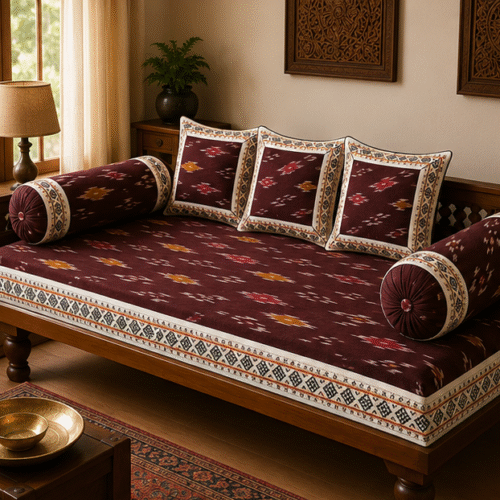 Pochampally Diwan Bed Sheets