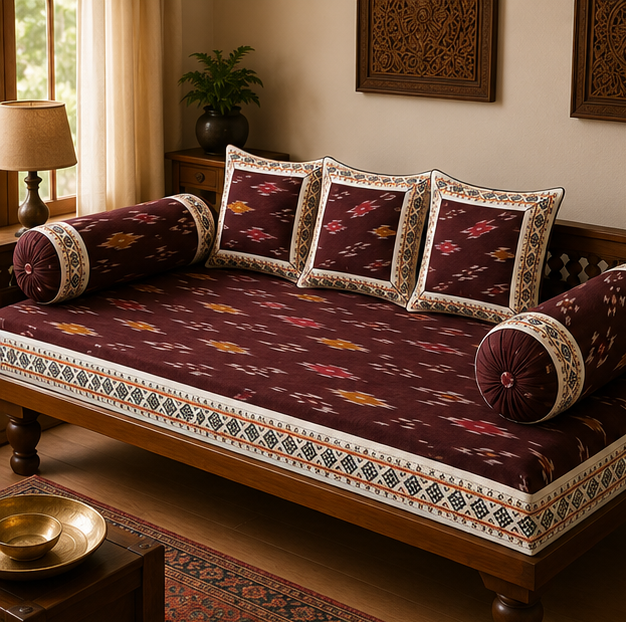 Pochampally Diwan Bed Sheets