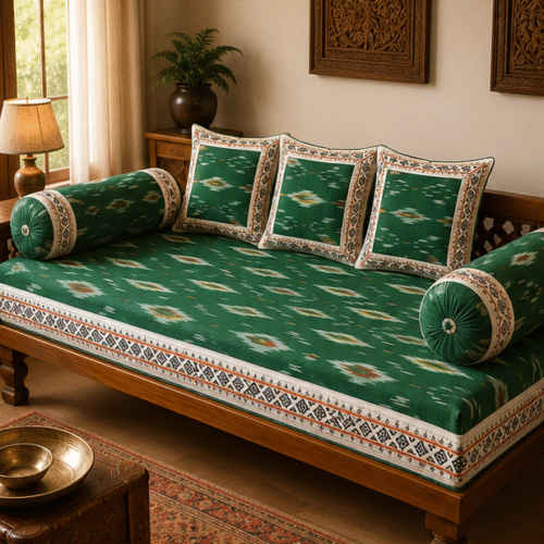 Pochampally Diwan Bed Sheets