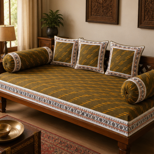 Pochampally Diwan Bed Sheets