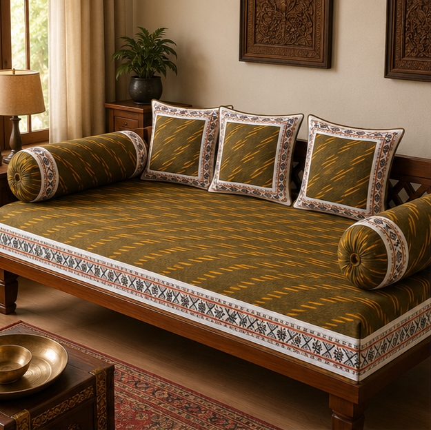 Pochampally Diwan Bed Sheets