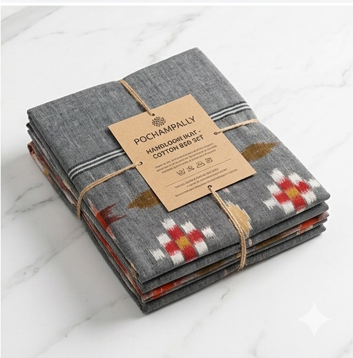 Ikkat Cotton Bed Sheets - Image 2