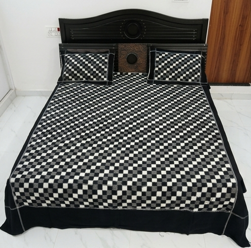 Ikkat Cotton Bed Sheets