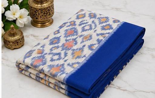 Ikkat Maciress Cotton Sarees - Image 3