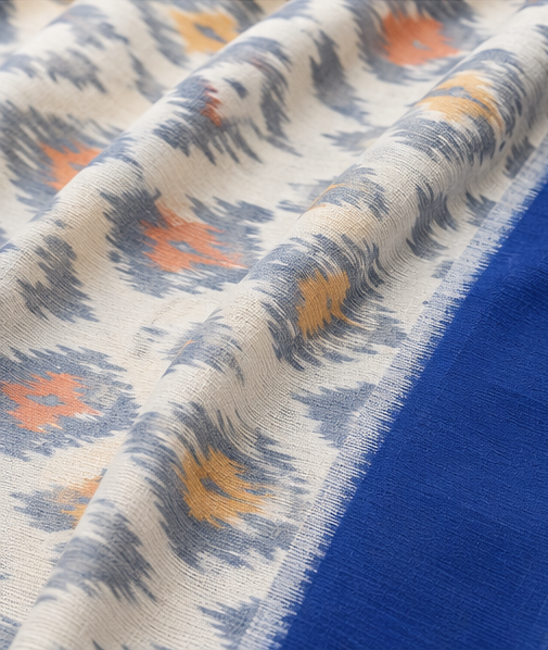 Ikkat Maciress Cotton Sarees - Image 5
