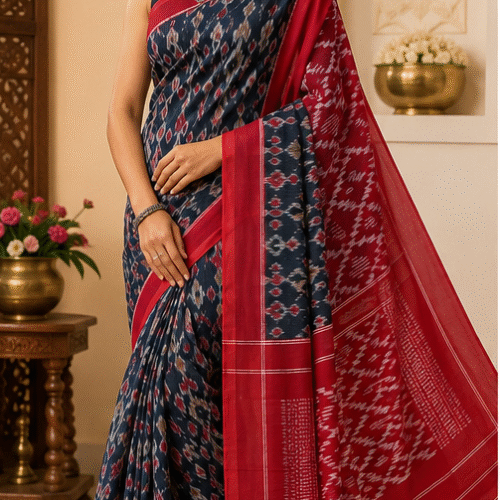 Ikkat Maciress Cotton Sarees