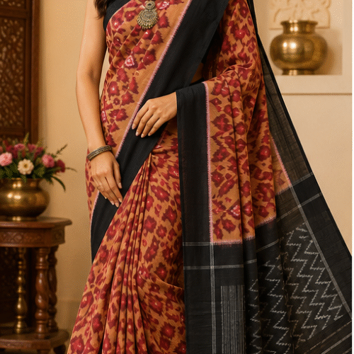Ikkat Maciress Cotton Sarees