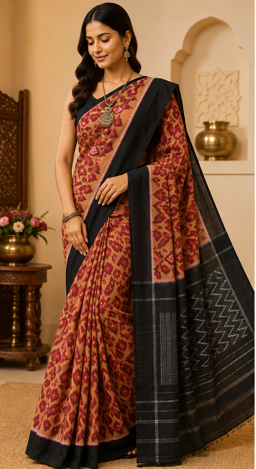 Ikkat Maciress Cotton Sarees