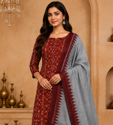 Ikkat Dress Materials