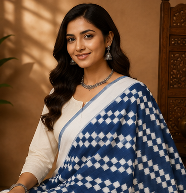 Floral Ikkat Dupatta
