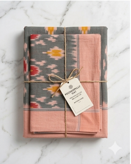 Pochampally Handmade Bed Sheets - Image 4