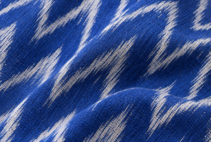 Ikkat Pure Cotton Dress Material Set - Image 3