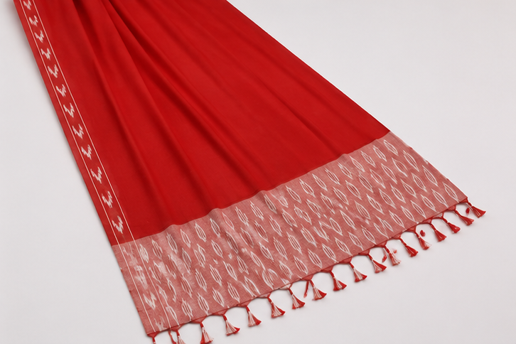 Ikkat Pure Cotton Dress Material Set - Image 4