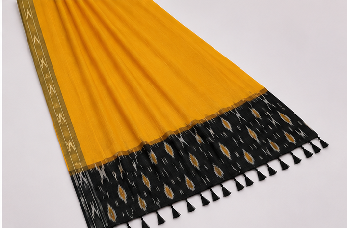 Ikkat Pure Cotton Dress Material Set - Image 3