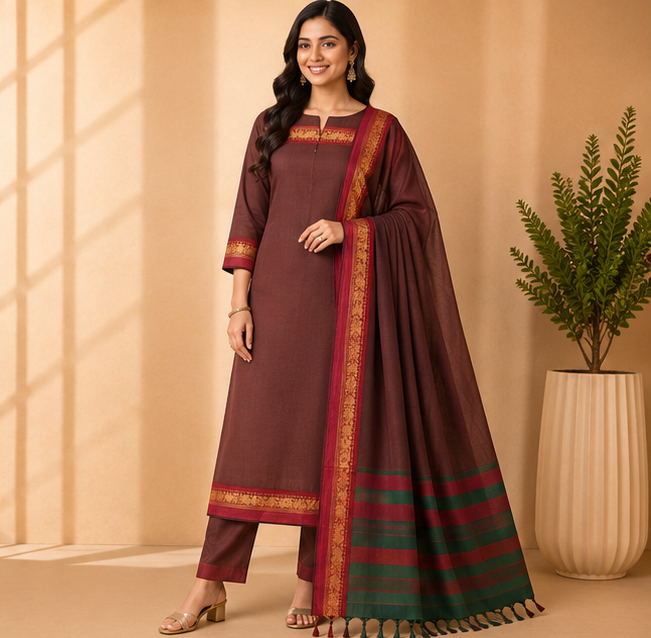Narayanapet Dress Material Set