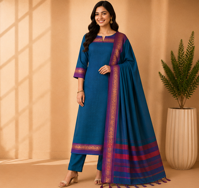 Narayanapet Dress Material Set