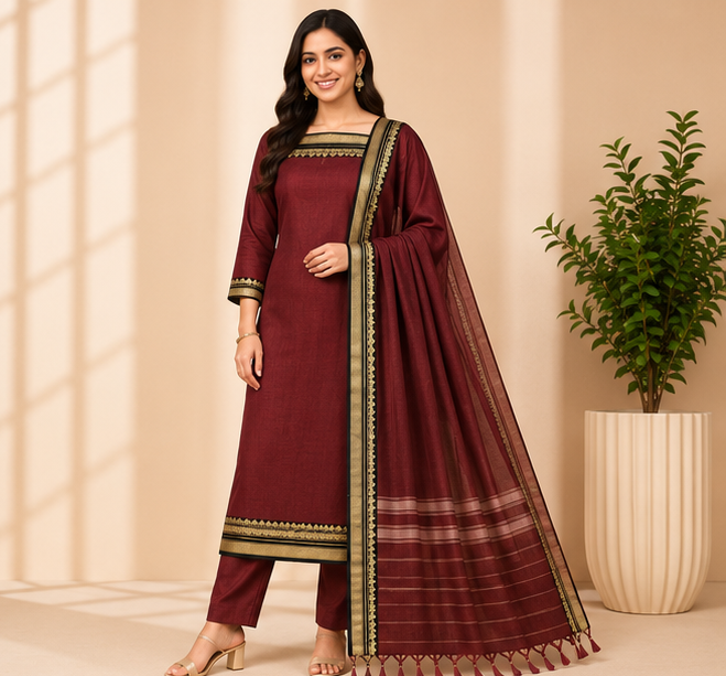 Narayanapet Dress Material Set