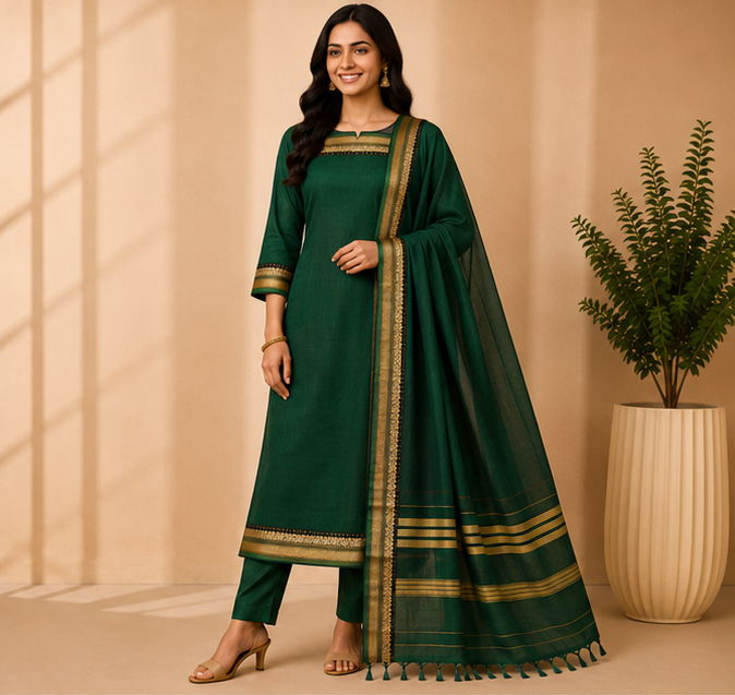 Narayanapet Dress Material Set