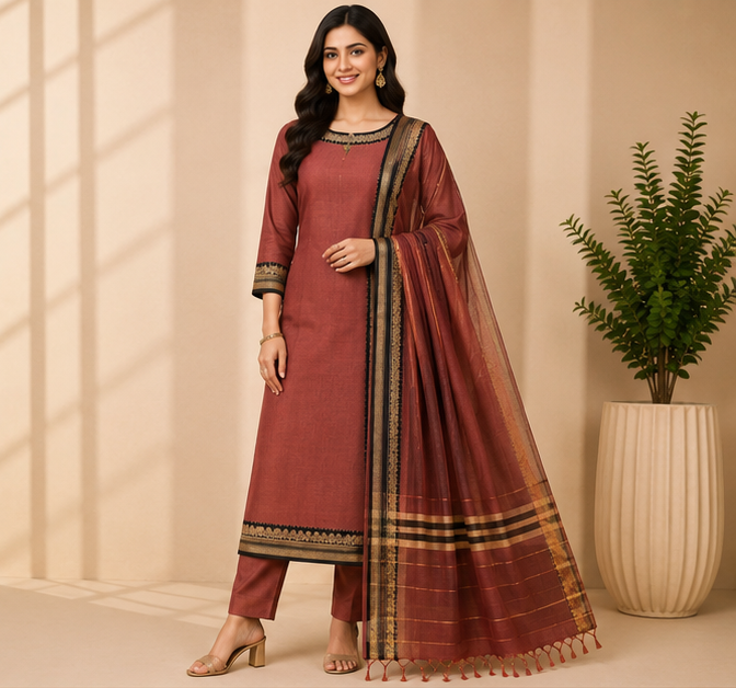 Narayanapet Dress Material Set