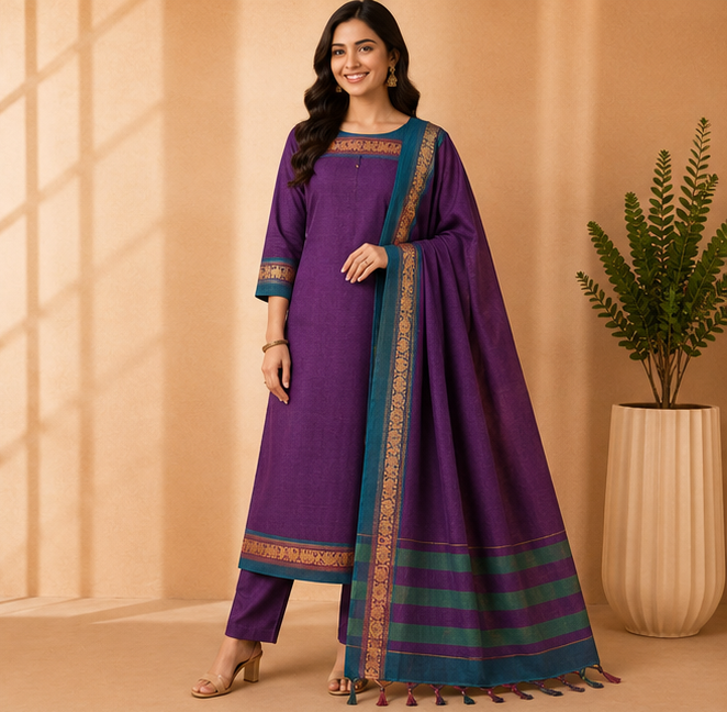 Narayanapet Dress Material Set