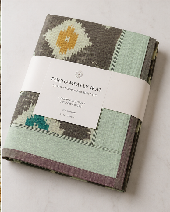 Pochampally Handmade Bed Sheets - Image 4