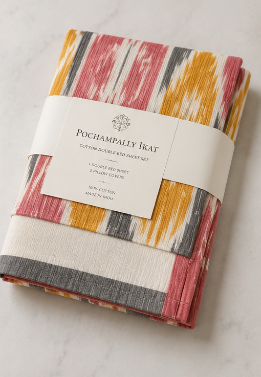 Pochampally Handmade Bed Sheets - Image 4