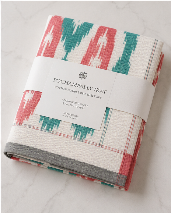 Pochampally Handmade Bed Sheets - Image 4