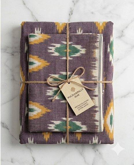 Pochampally Handmade Bed Sheets - Image 4