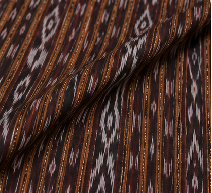 Handloom Sambalpuri Ikat Cotton Dress Material Set - Image 4
