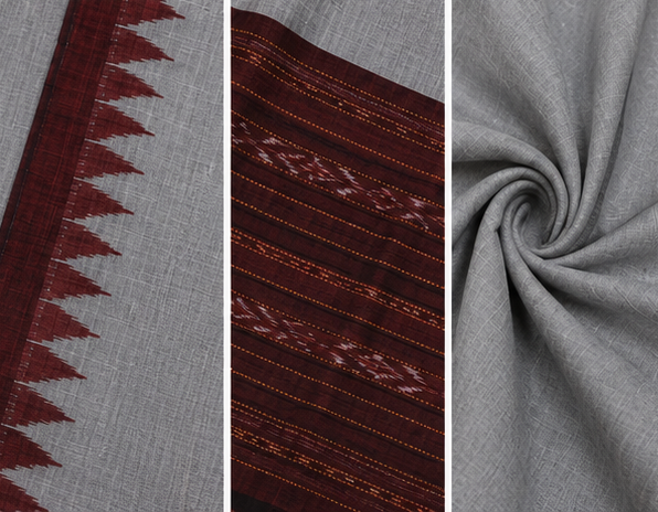 Handloom Sambalpuri Ikat Cotton Dress Material Set - Image 5
